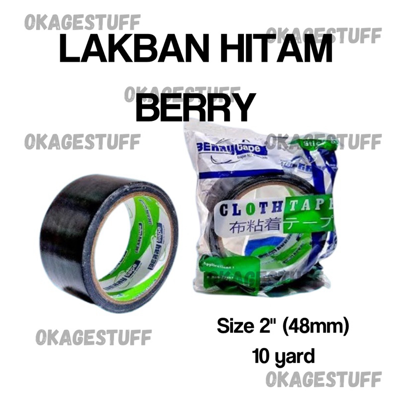 

LAKBAN HITAM BERRY SIZE 2" (48mm) 10 yard