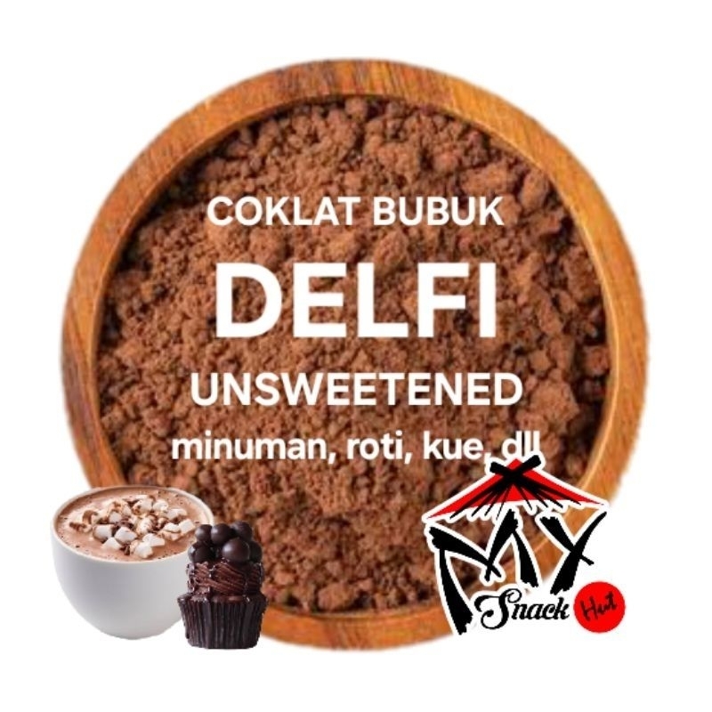 

DELFI 100GR PURE COCOA KOKOA COKLAT COKELAT BUBUK POWDER MINUMAN ROTI KUE MURNI ASLI PAHIT HALAL