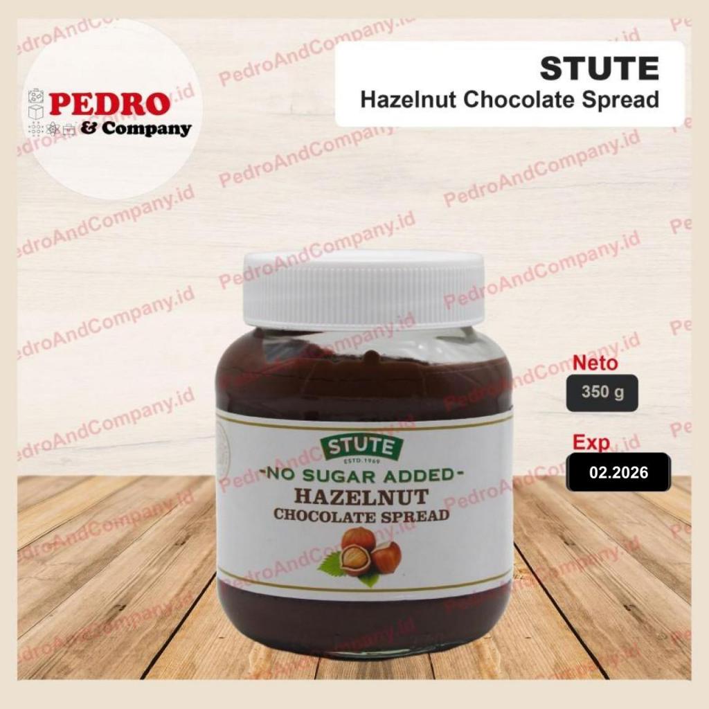 

Stute hazelnut chocolate spread no sugar 350 gram - selai coklat