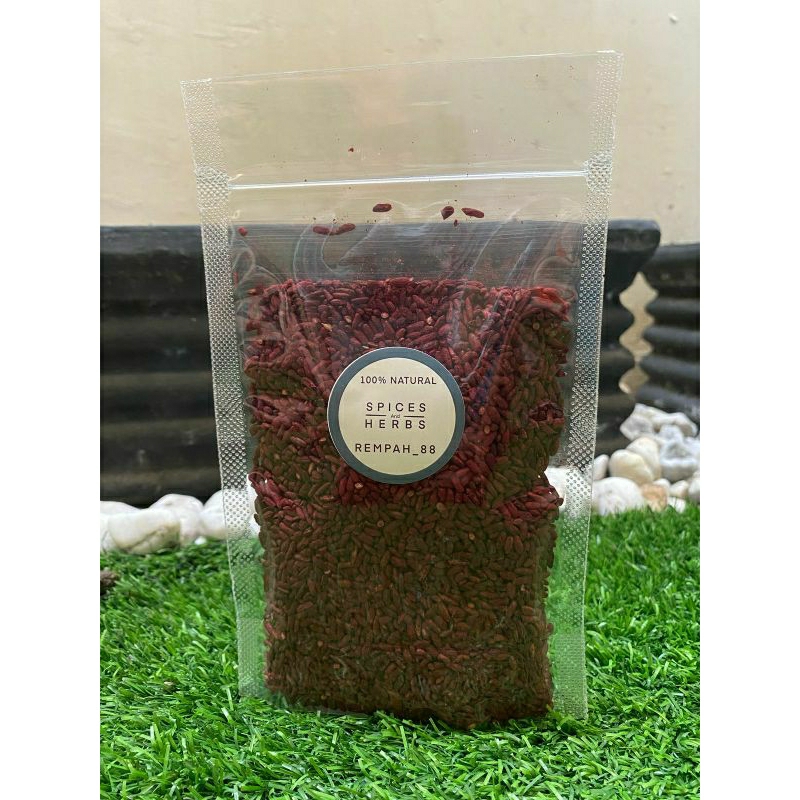 

Angkak / Ang Khak / Fung Khiuk / Red Yeast Rice 50 Gr & 100 Gr