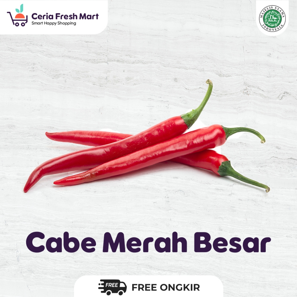 

CABE MERAH BESAR | CABE MERAH SEGAR | 500GR
