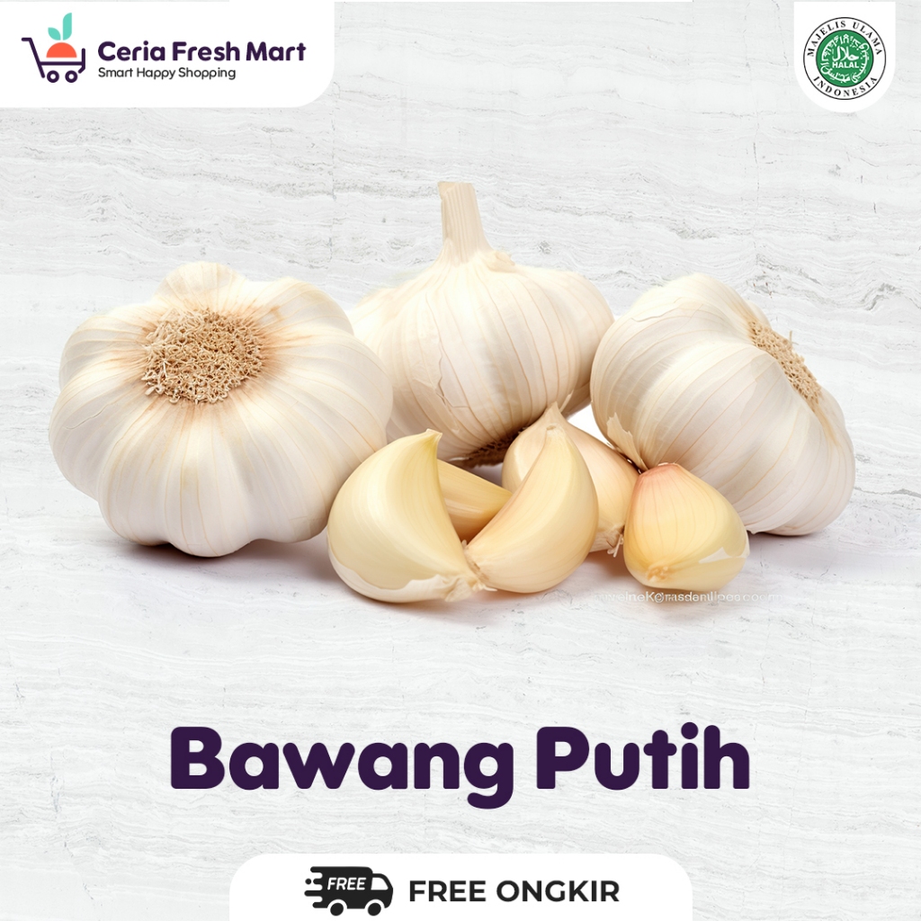 

BAWANG PUTIH SINCO | BAWANG PUTIH GRADE A | BUMBU DAPUR 500GR