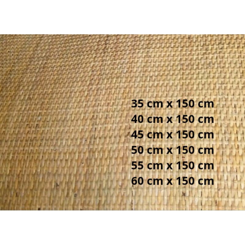 Anyaman Rotan Motif Rapat/Webbing Close/Anyaman Rotan
