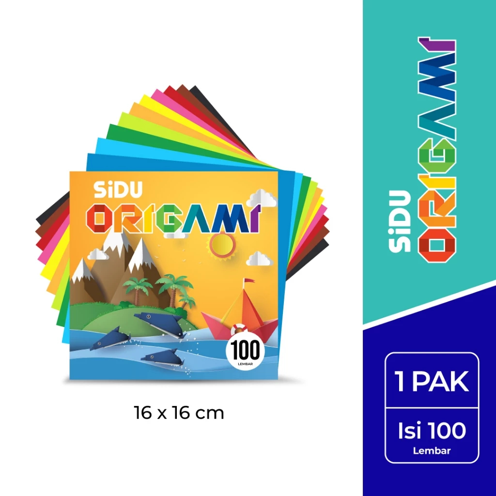

Kertas Lipat / Origami Sidu Besar 16cm Isi 100 Lembar (Pack)