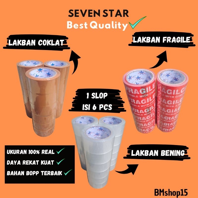 

Varian Lakban Packing 100 yard Termurah Kualitas Terbaik | 1 Slop Lakban Bening 45 mm × 100 yard Tebal Dan Kuat | 1 Slop Lakban Coklat Tebal 45 mm × 100 yard | 1 Slop Lakban Fragile Jangan Di Banting 45 mm × 100 yard