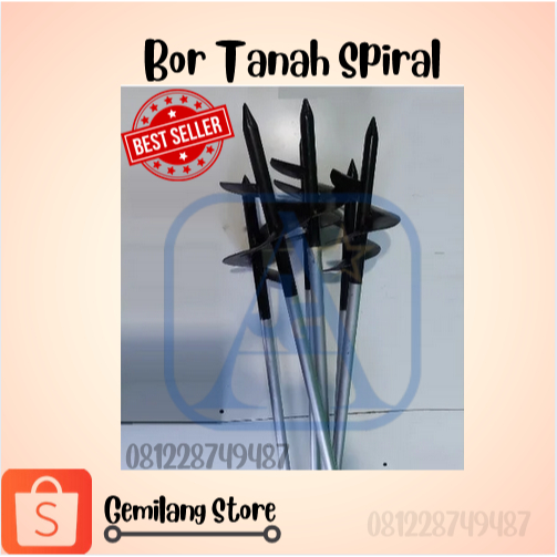 BOR TANAH Manual Spiral Mata Bor 10 cm