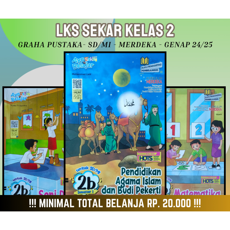 Buku LKS SEKAR GRAHA PUSTAKA SD MI Kelas 2 Merdeka Genap 2024 2025 - Original