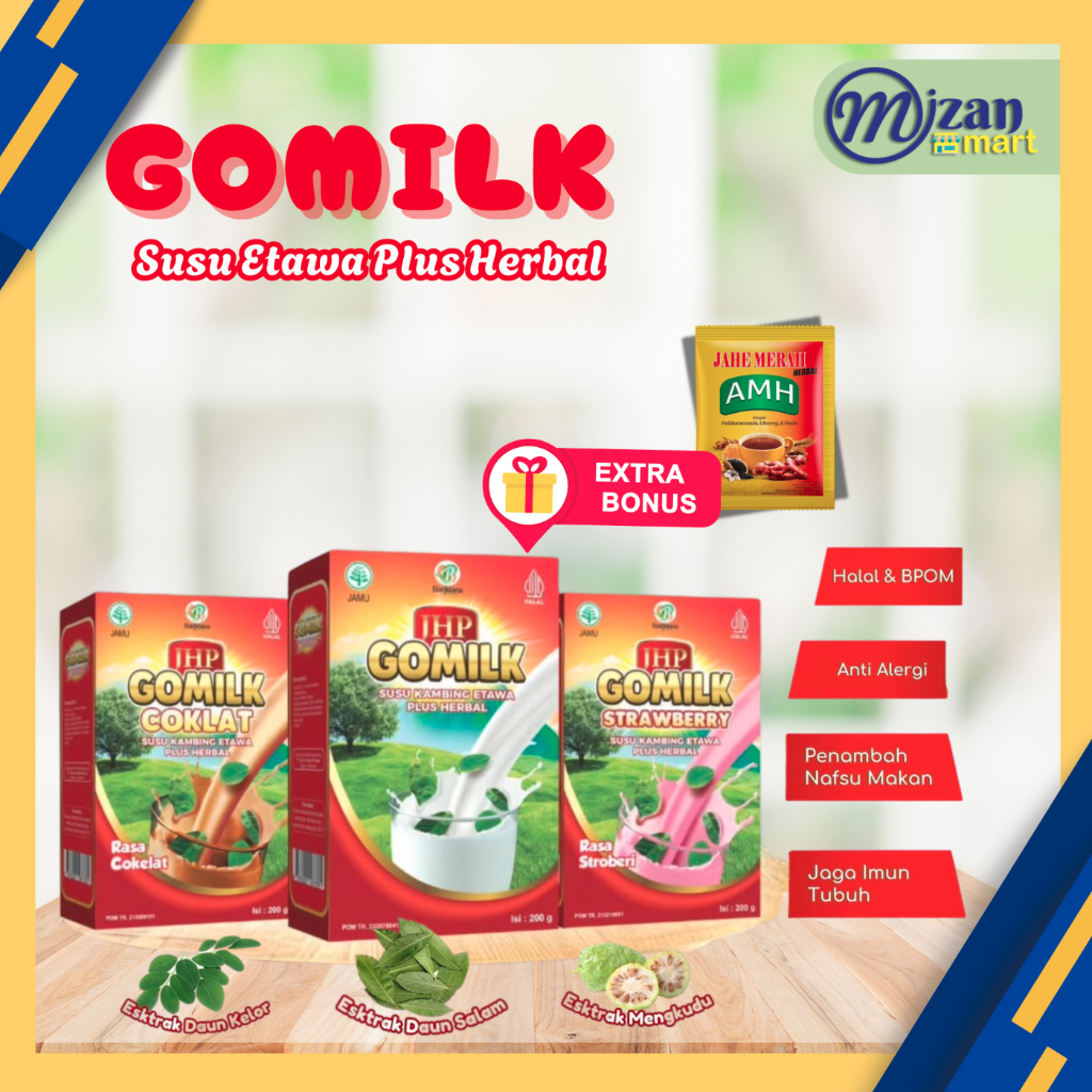 

GOMILK Susu Kambing Etawa Plus Herbal Pertama di Indonesia