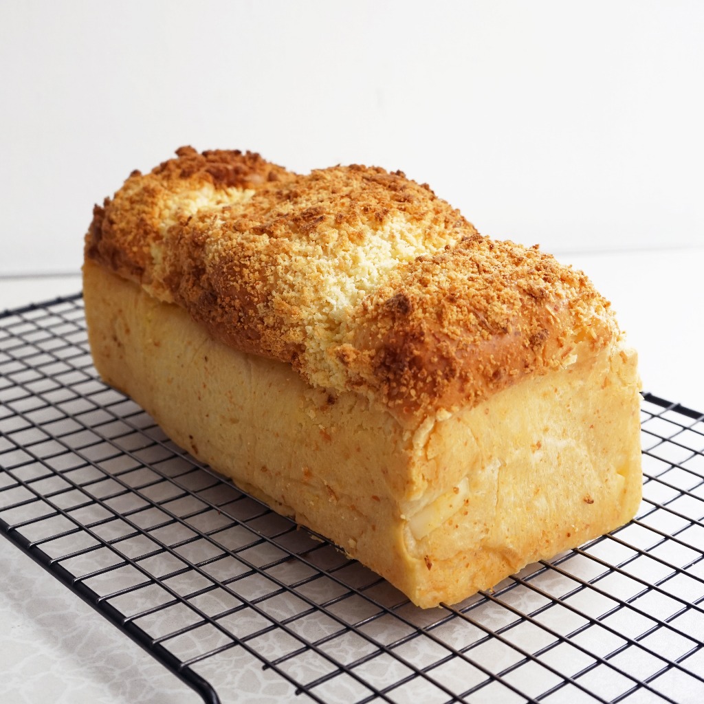 

Cheesy Milk Loaf | Roti Keset Keju Lembut | TANPA pengawet | TANPA bread improver