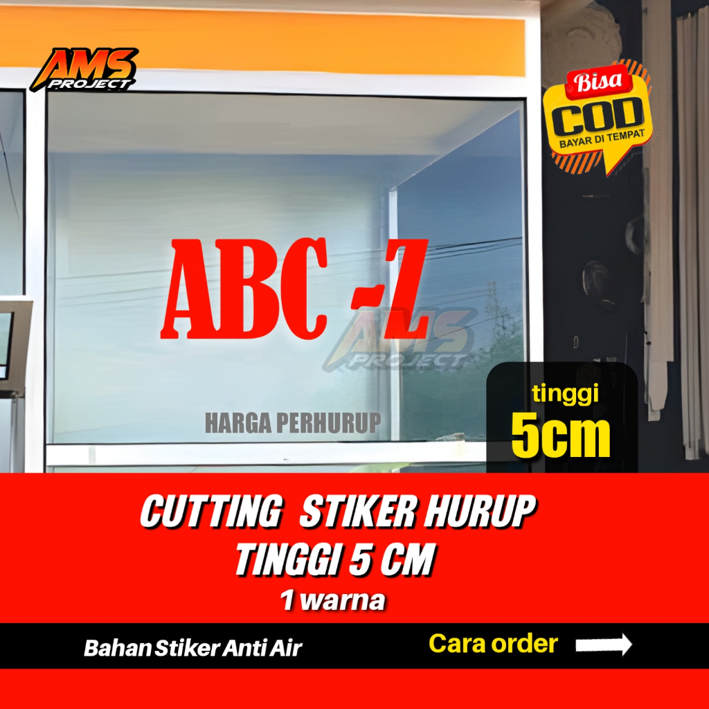 

Cutting Stiker HURUP 5cm 1 Warna