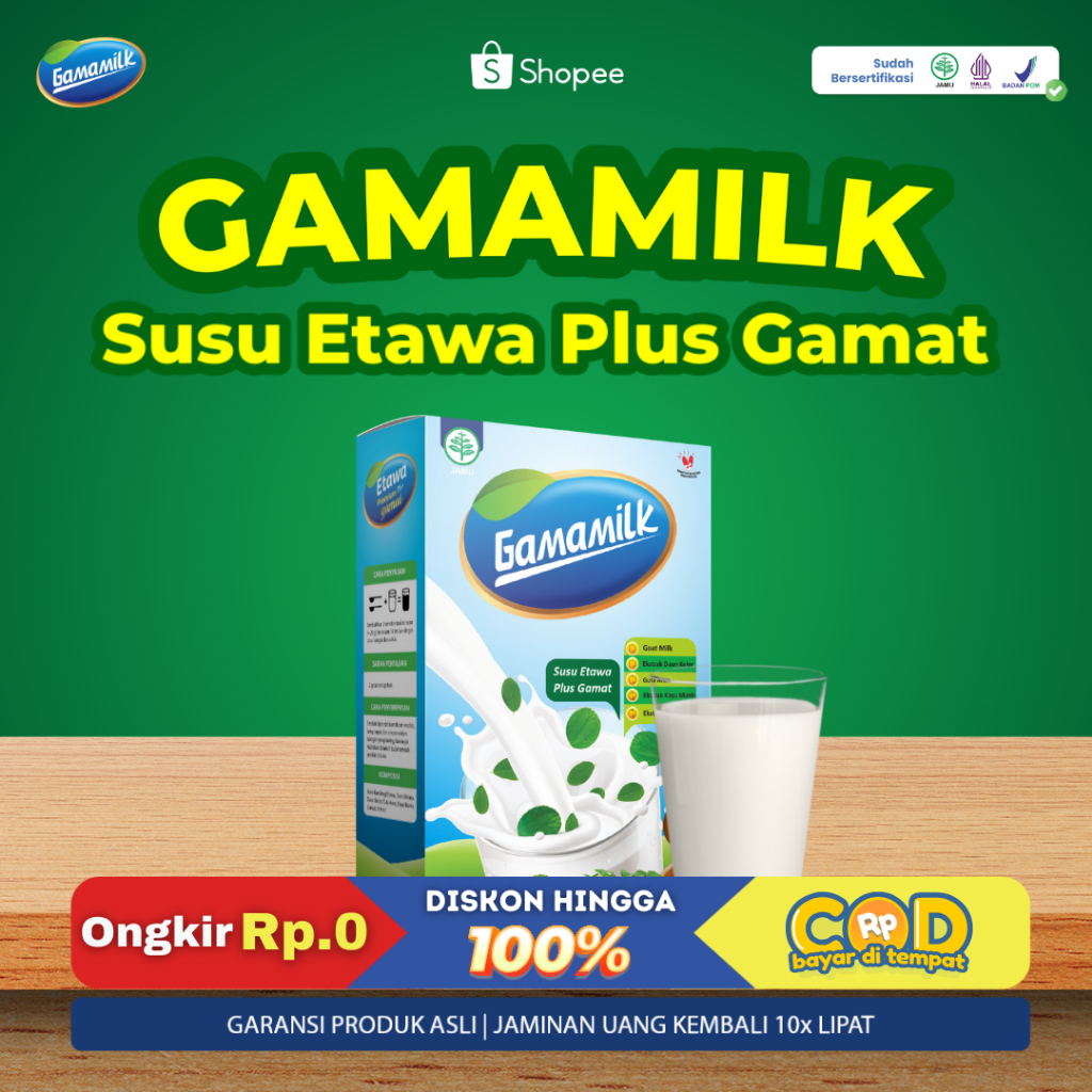 

1 BOX GAMAMILK Susu Etawa - Dengan Ekstrak Gamat - Original Produk Asli