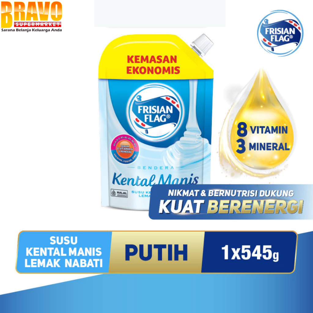 

Bravo Bojonegoro - Frisian Flag Bendera Kental Manis Pouch 545GR