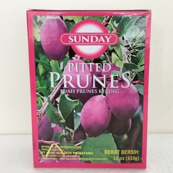 

Buah Prunes Kering Pitted Prunes Sunday 310g