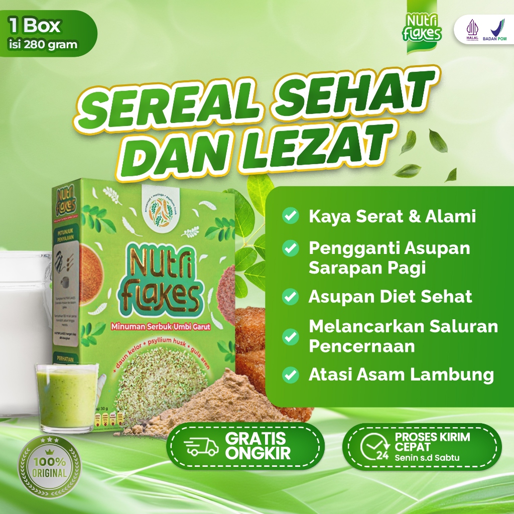 

Nutriflakes - Sereal Superfood Nutrisi Asupan Harian Original