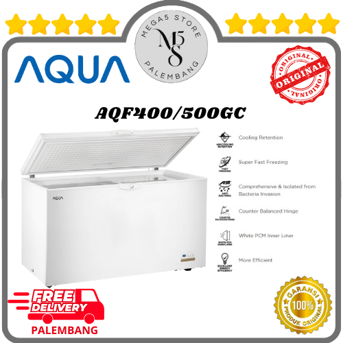 Chest Freezer Aqua AQF400GC / AQF500GC / AQF600GC Freezer Box Lemari Pembeku Aqua