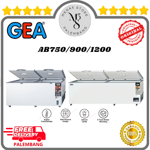 Chest Freezer GEA AB750 / AB900 / AB1200 Freezer Box GEA Lemari Pembeku GEA