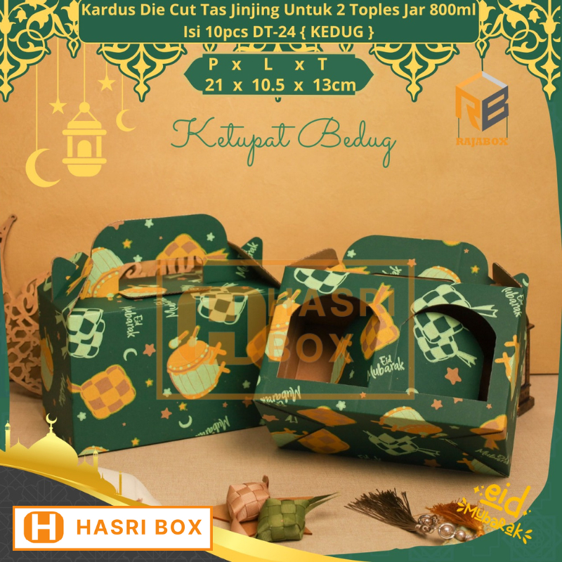 

( 10pcs ) Dus Kue Kering Lebaran Box Toples Jar 600ml Isi 2 Idul Fitri Hampers Parsel Hari Raya