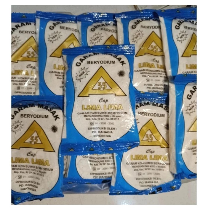 

5 Pcs Garam Masak/Garam Dapur Beryodium 100gr