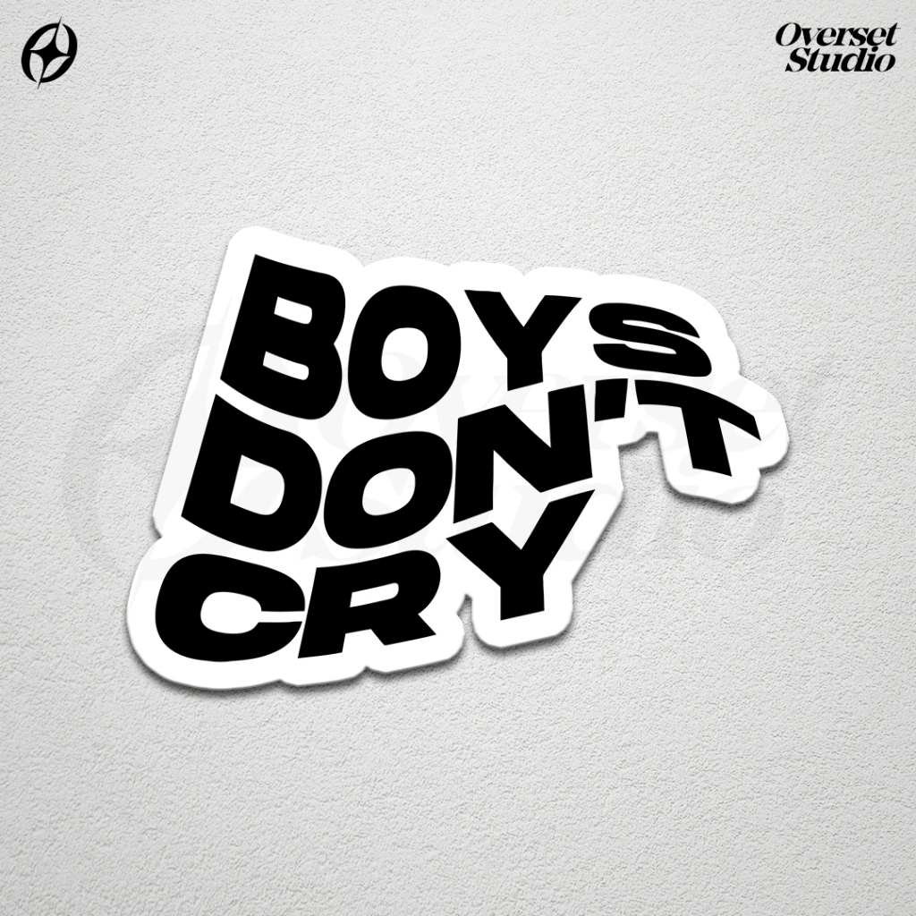

(GRATIS ONGKIR & COD) Stiker Sticker Boys Don't Cry / Stiker Aesthetic Boys Dont Cry / Sticker Vinyl Glossy / Aesthetic Sticker / Sticker Band / Stiker Brand Lokal / Stiker Satuan / Sticker Custom / Sticker Helm / Stiker Tumbler / Stiker Anti Air