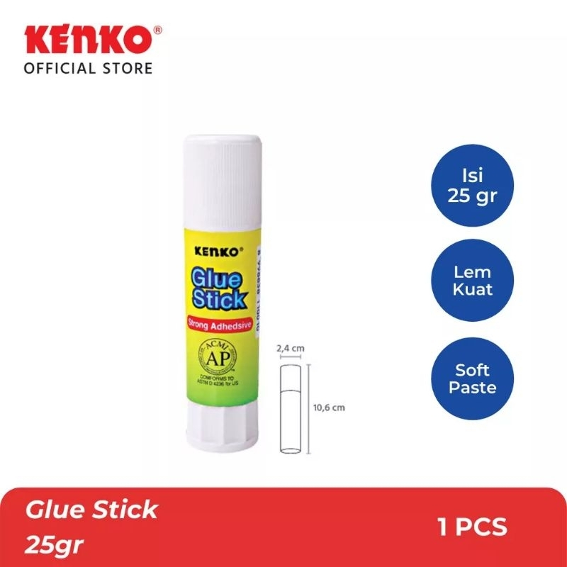 

Lem Kertas Glue Stick Kenko 25 gr GS03 Besar