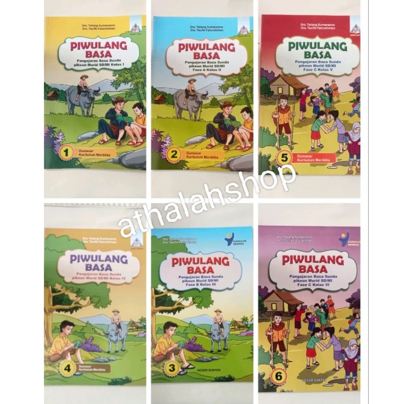 Piwulang basa Sunda kurikulum merdeka SD kelas 1,2,3,4,5,6