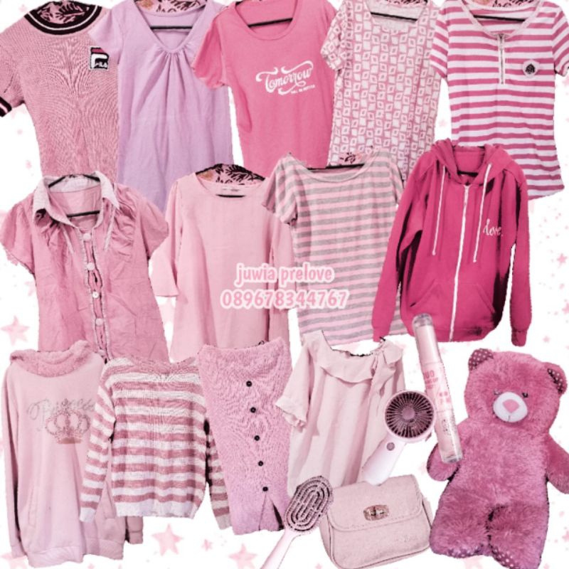 PRELOVED PINK THINGS, SERBA PINK, BAJU PINK