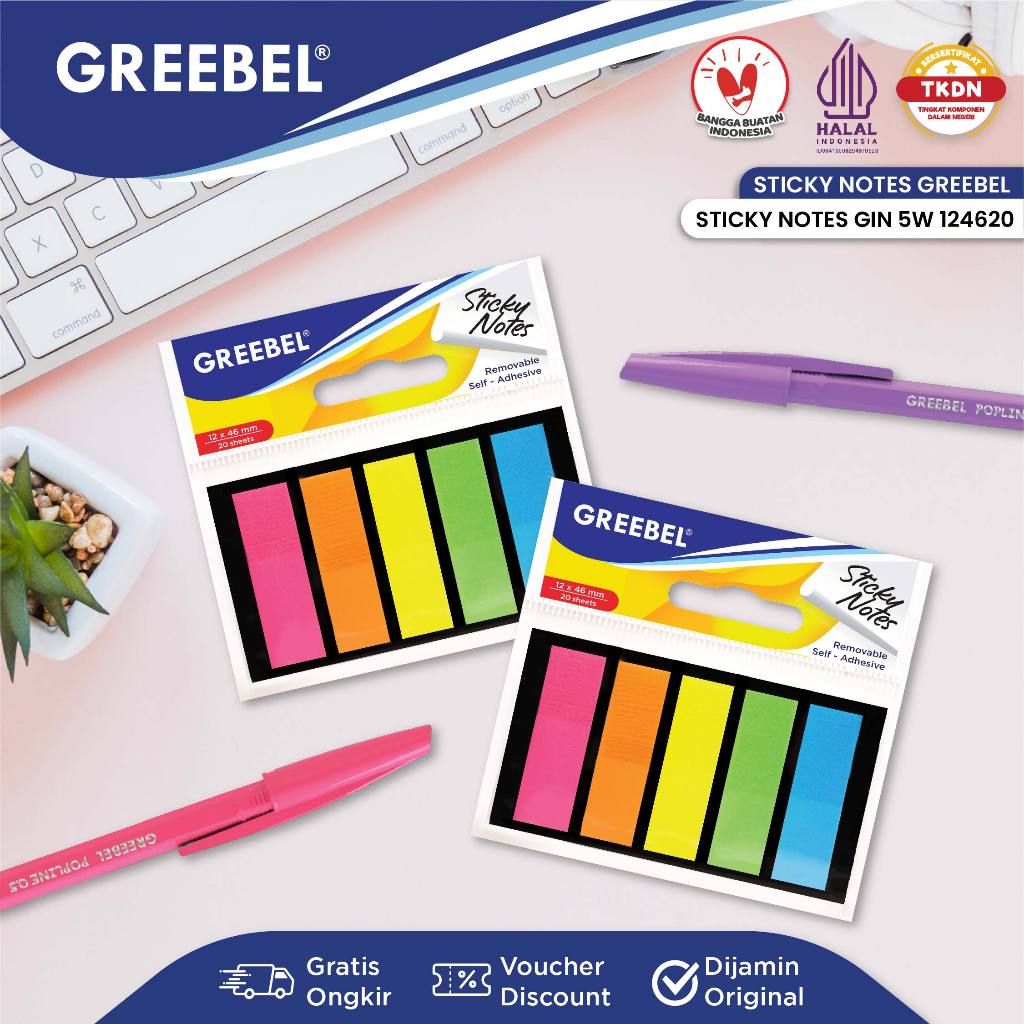 

GREEBEL Sticky Note 5W 124620 (Kotak)