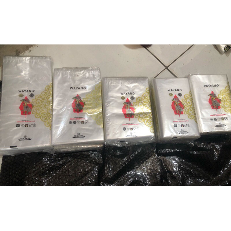 Plastik Bening PP Wayang Berbagai Ukuran / Plastik Bening/ PP Bening / Plastik Bening Wayang/ Plasti