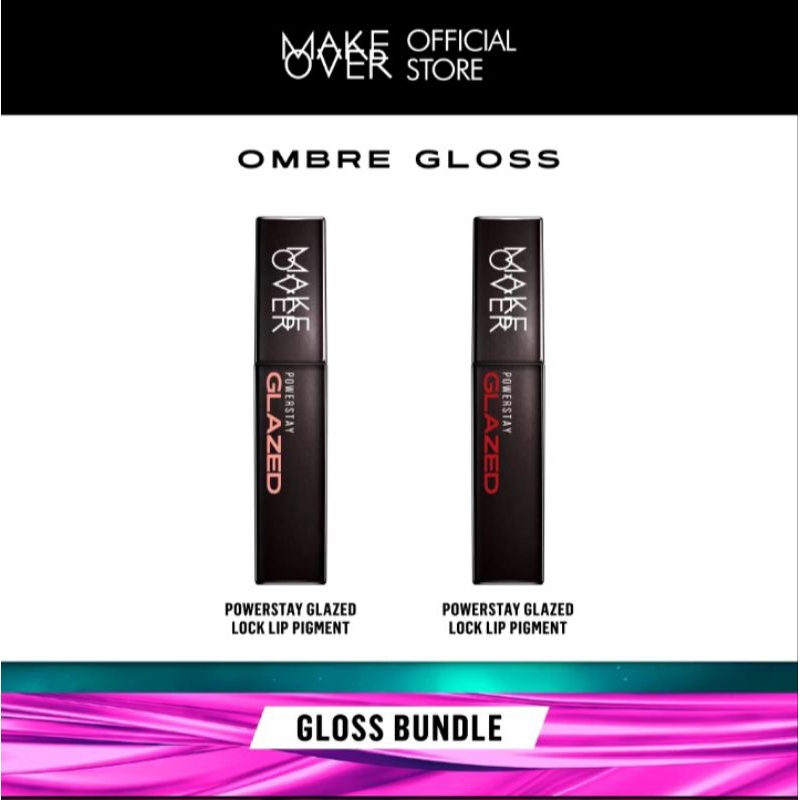 Paket ombre MakeOver lipglazed lip gloss