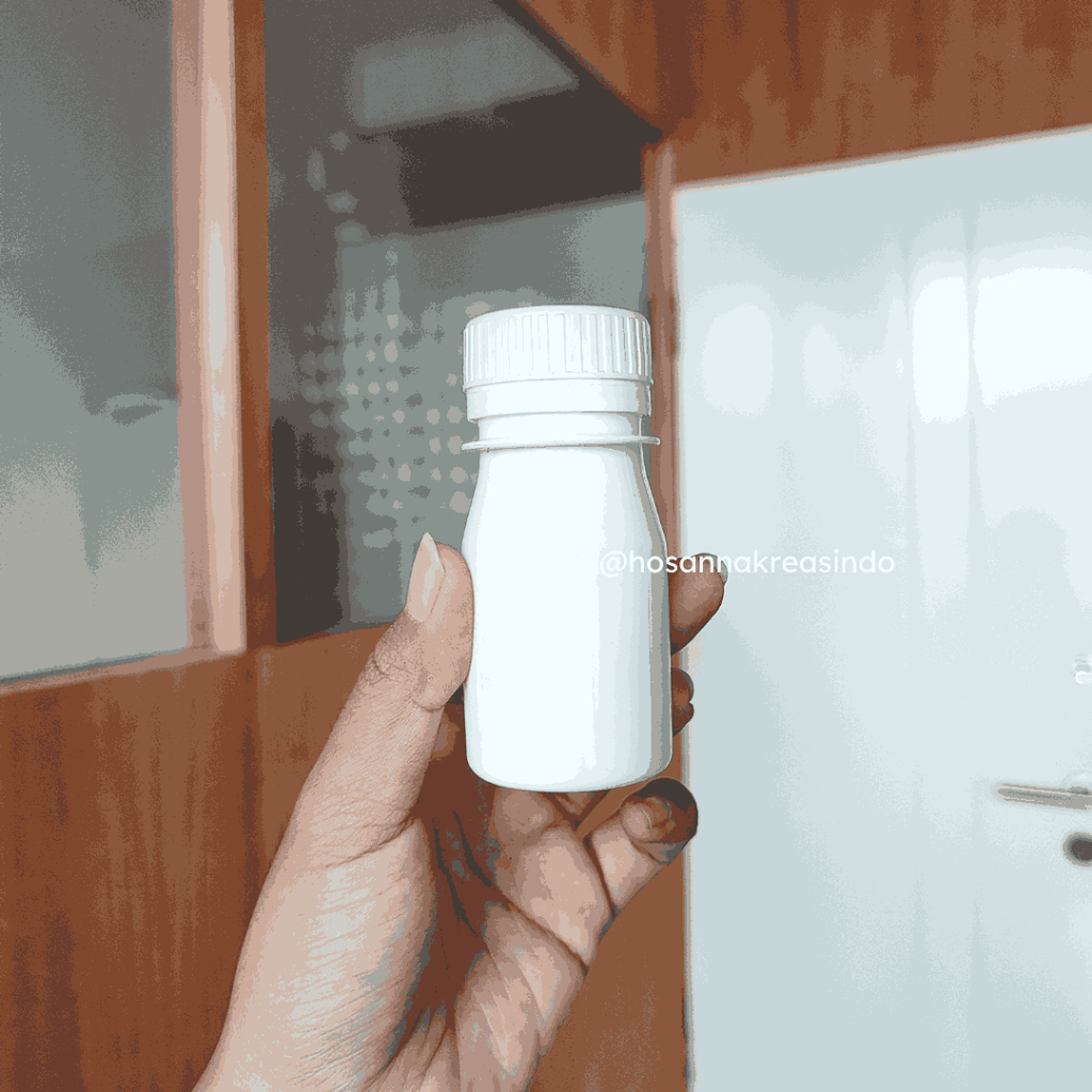 Botol Pil 50ml / Botol Obat 50ml / Botol Plastik Kecil 50ml - BP01