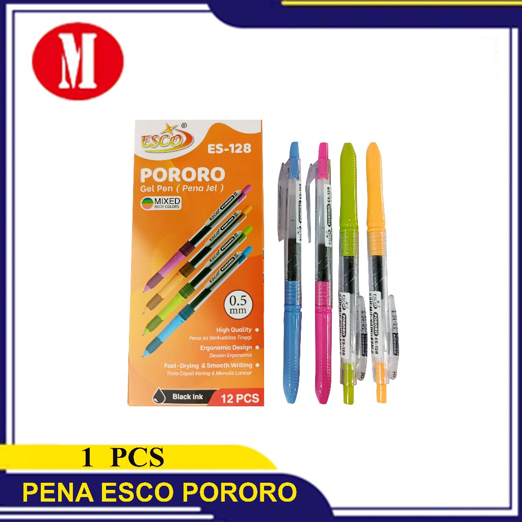 

Pena Esco Pororo Gel Pen 0,5mm ES-128 PCS