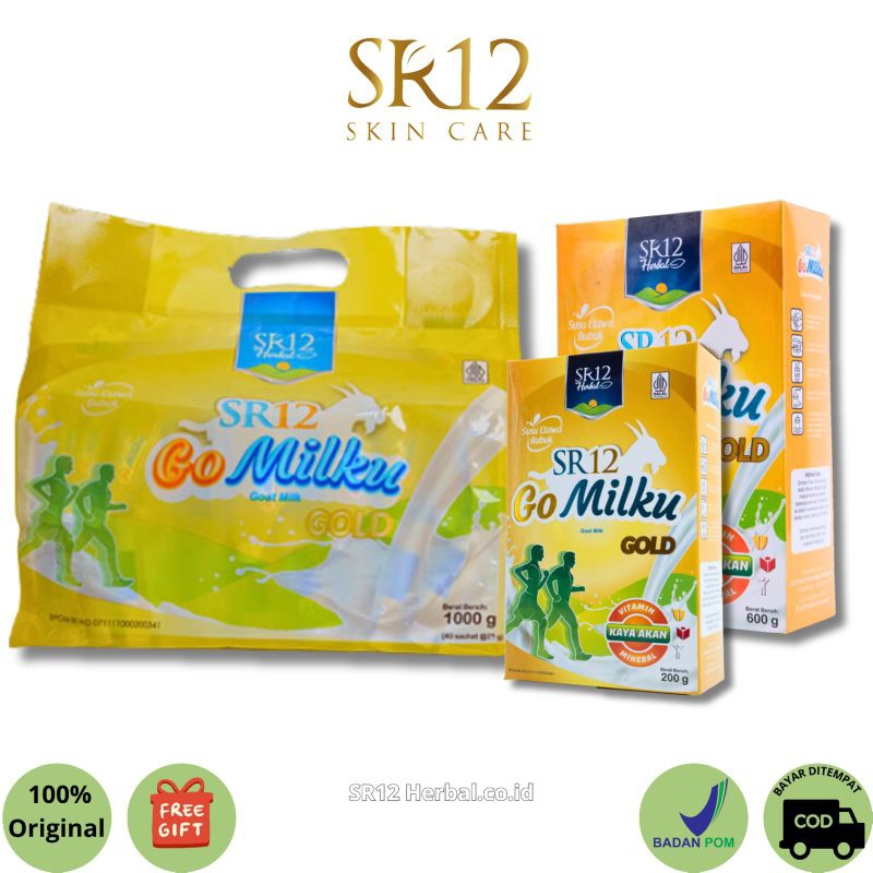 

GoMilku Gold by SR12 / Go Milku Gold / Susu Kambing Khusus Lansia /
