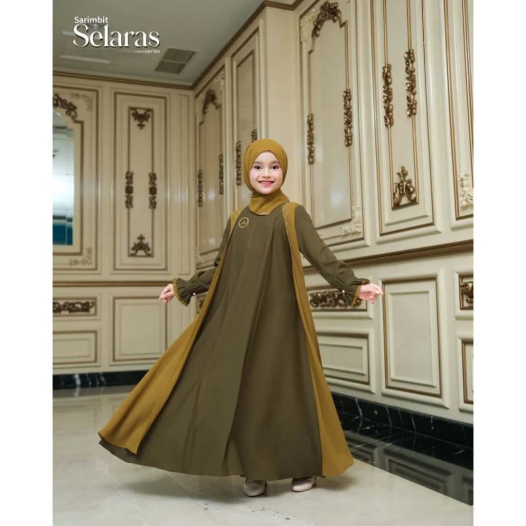 busana muslim anak baju gamis anak perempuan /gamis anak model baru