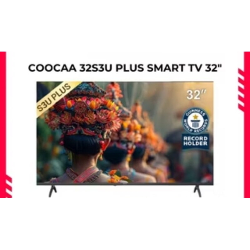 televisi ggle tv gtv 32" coocaa free kirim banyumas