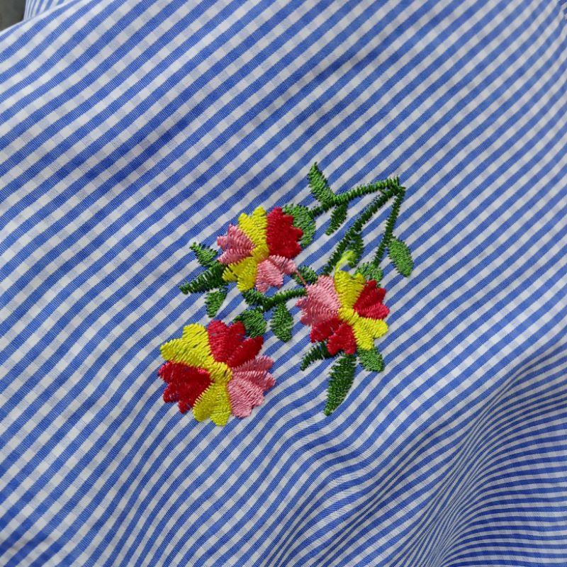 Kain - Kain Katun Bordir Bolong - Kain Katun Bordir Motif Bunga - Kain Katun Bordir Kotak - Kain Kat