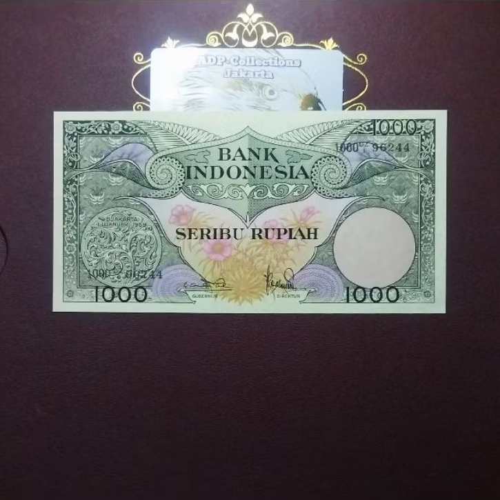 Uang kuno 1000 rupiah seri bunga