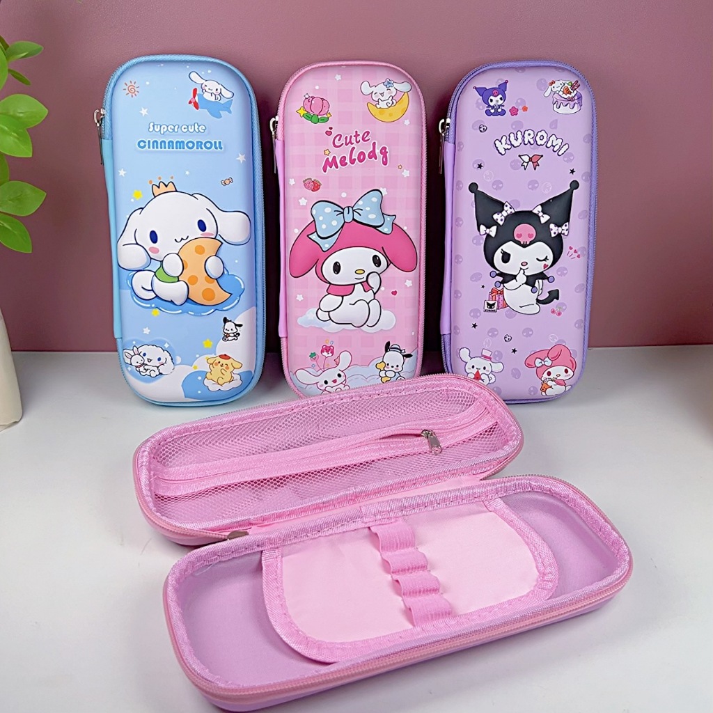 

HenJO (PREMIUM) Kotak Tempat Pensil Box pouch penyimpanan pulpen Bahan EVA - Karakter anak perempuan