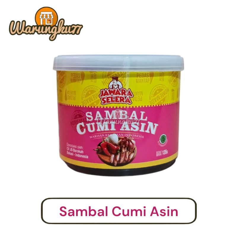 

Sambal Cumi Asin Js Jawara selera [135 gr] -Promo Free Paking Bublle wrap