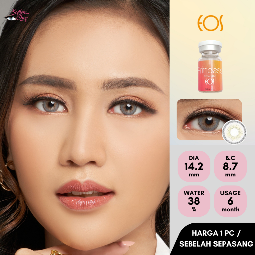 Softlens Eos Sole 3T Gray (HARGA UNTUK 1PC / SEBELAH PASANG)