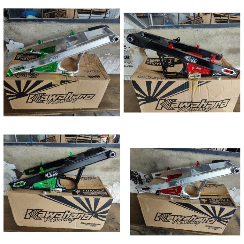 swing arm kawahara racing ninja ss/r lengan Ayun alun aluminium double disk