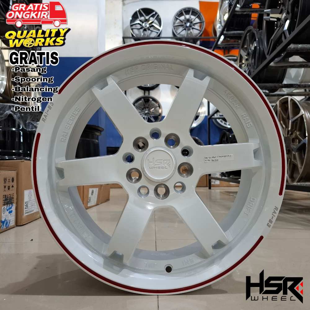 Velg Racing Mobil Suzuki XL7, Ertiga, Ring 16 Velg Palang 6 Hsr Wheel Rai-S3
