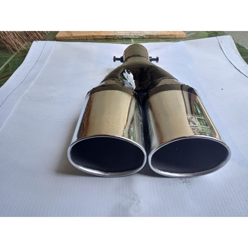 KNALPOT MOBIL SUOS HKS CABANG OVAL UNIVERSAL BENSIN SOLAR L300 PICK UP PANTHER GRAND MAX CARRY TRUK 