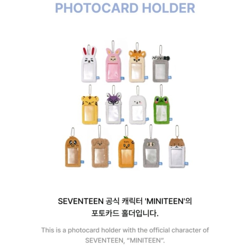 [READY STOCK] SEVENTEEN - Official Miniteen Photocard Holder Cahol Shuasumi JOSHUA OCL JUN