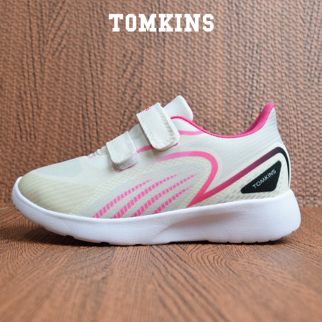TOMKINS Gorge - Putih Merah Muda Sepatu Casual Anak Perempuan TK