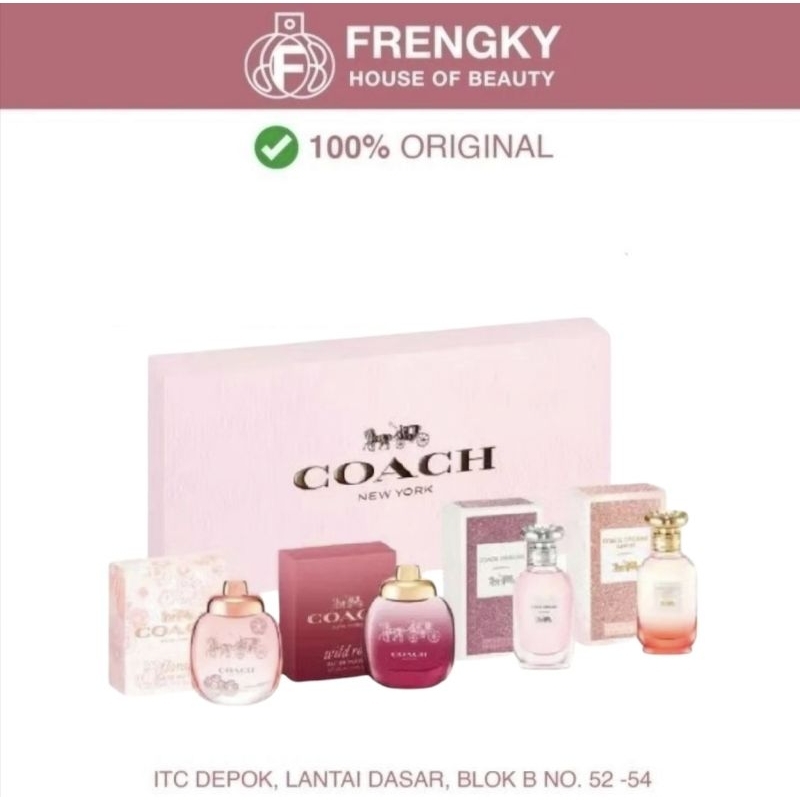 Parfum Mini gift set coach women 4×4.5 Edp