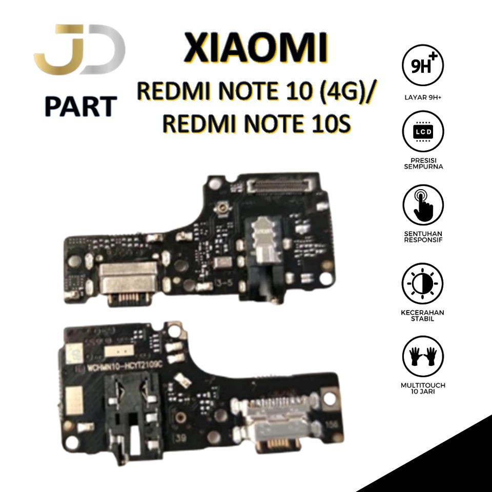 PAPAN CAS / FLEXIBLE KONEKTOR CAS + KONEKTOR H/F + MIC FOR REDMI NOTE 10 4G / REDMI NOTE 10S 4G