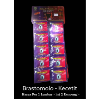 

BRASTOMOLO KECETIT 1 Renceng isi 12