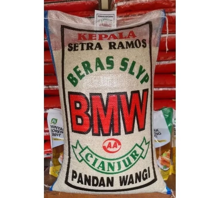 

beras enak pulen cap bmw cianjur setra ramos 20kg