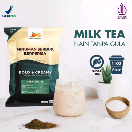 

Powder Drink JPS Bubuk Minuman Rasa MILK TEA PLAIN 1Kg