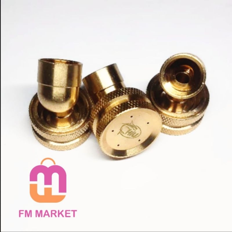 Nozzle Spuyer Hiu Kuningan 4 & 5 Lubang Sprayer Elektrik / Nozel Sprayer Kuningan Hiu
